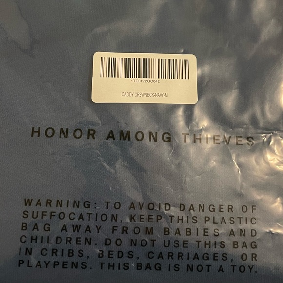 NWT🔷 100 Thieves Caddy Crewneck sweater Navy size Medium - Picture 6 of 6